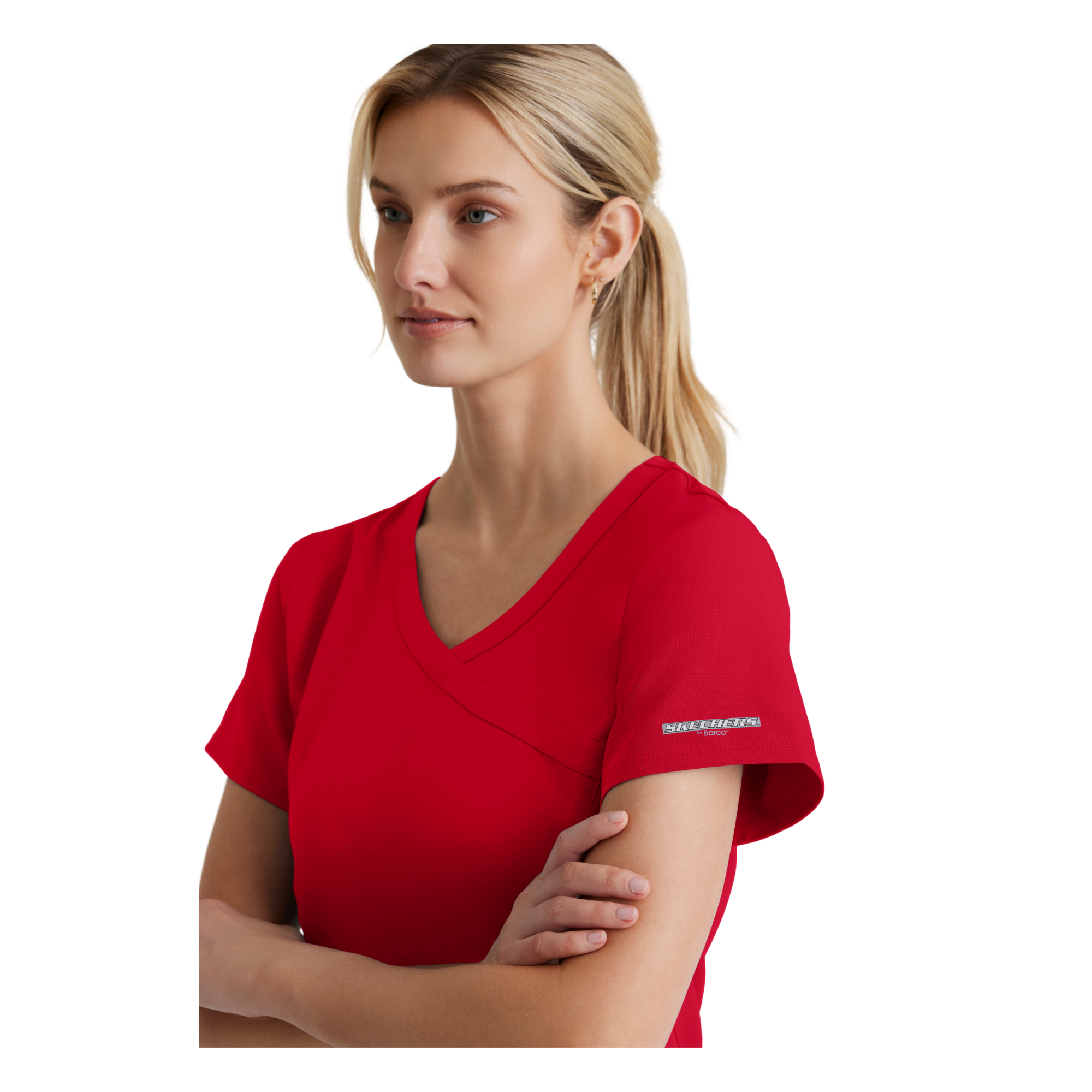 Reliance Top - Haut médical avec col croisé - Femme - Skechers SKECHERS