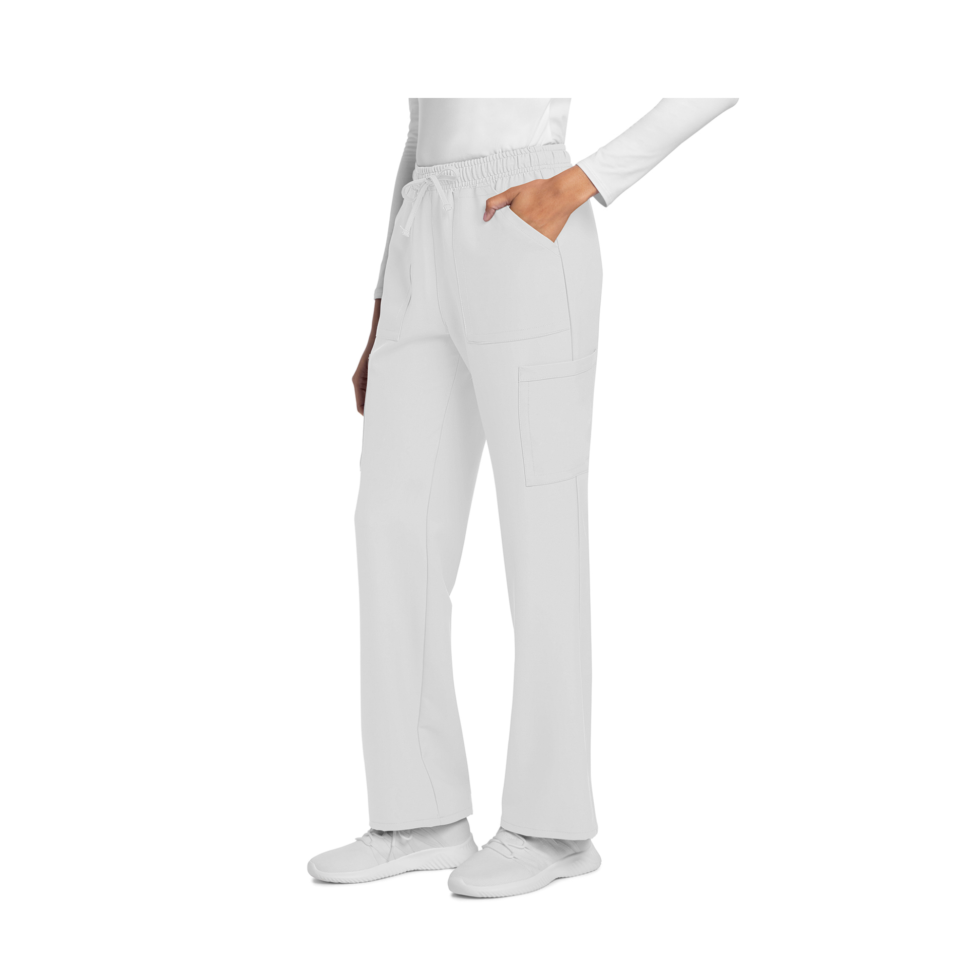 Saint-Malo - Pantalon jambes droites à cordon de serrage - Femme - Cherokee Cherokee Authentic Workwear 