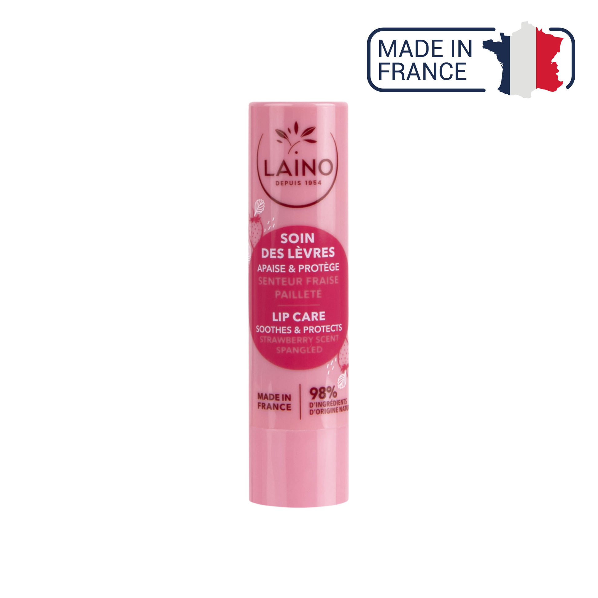 Soin des lèvres - Senteur Fraise Pailleté - Laino - My Médical