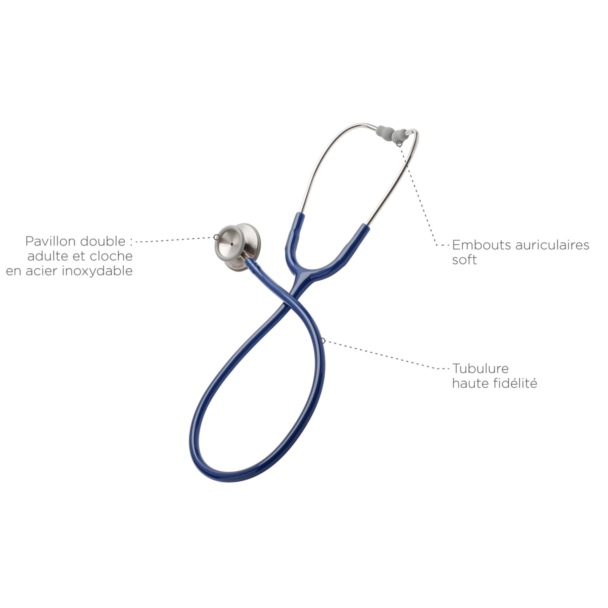 Estetoscopio - Magister adulto - azul marino - Spengler