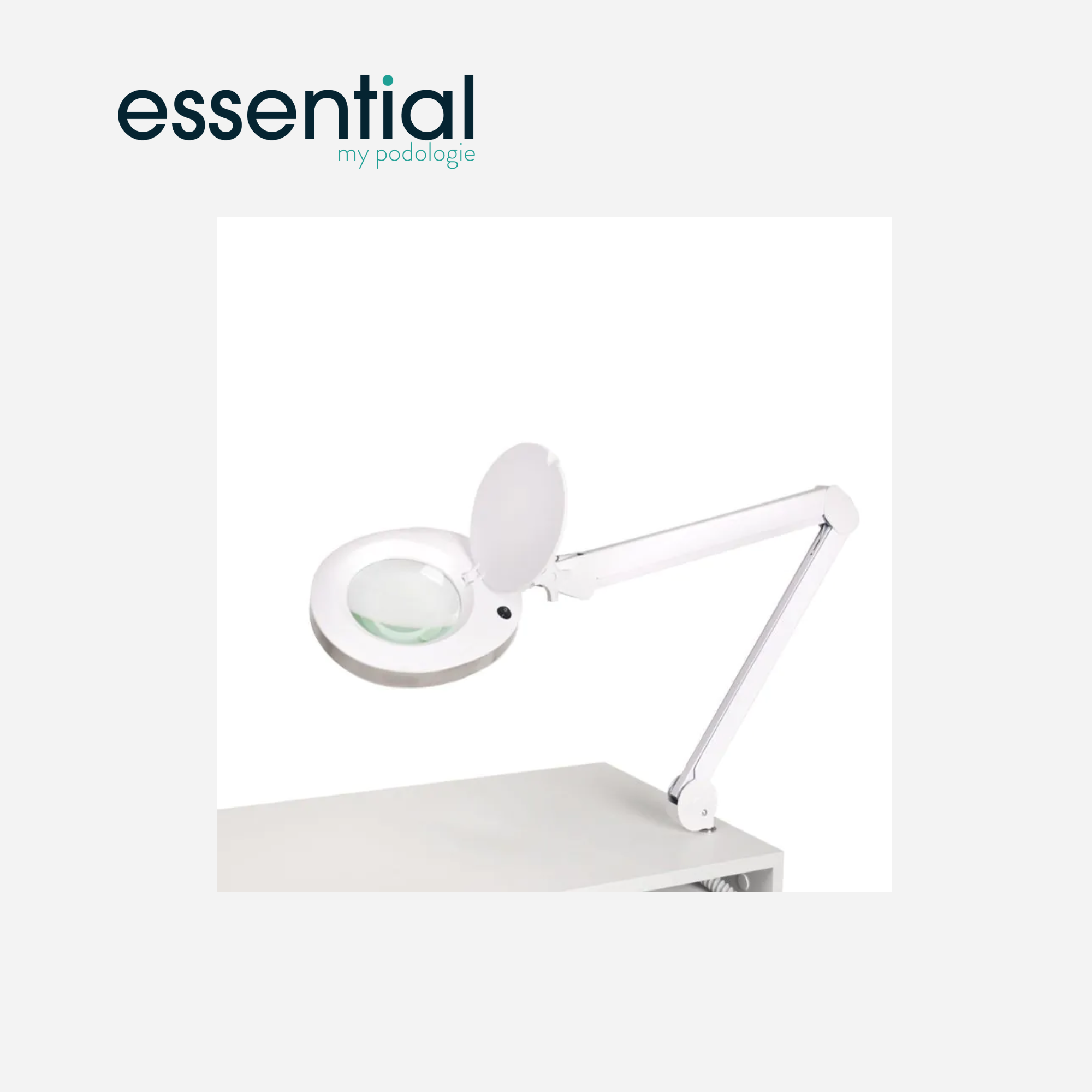 Support de Lampe loupe tubulaire en inox - Essential by My Podologie