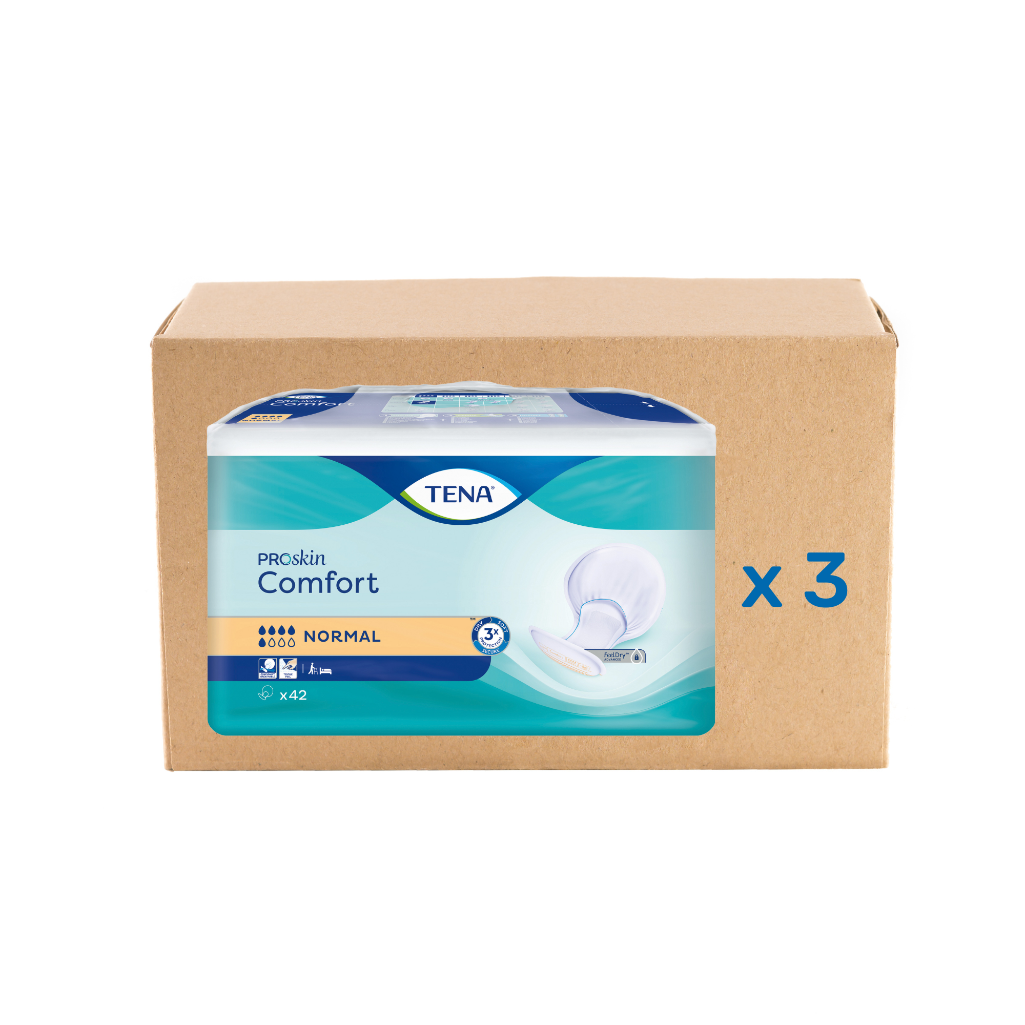 Protección anatómica Tena Comfort ProSkin - 6 modelos - Tena