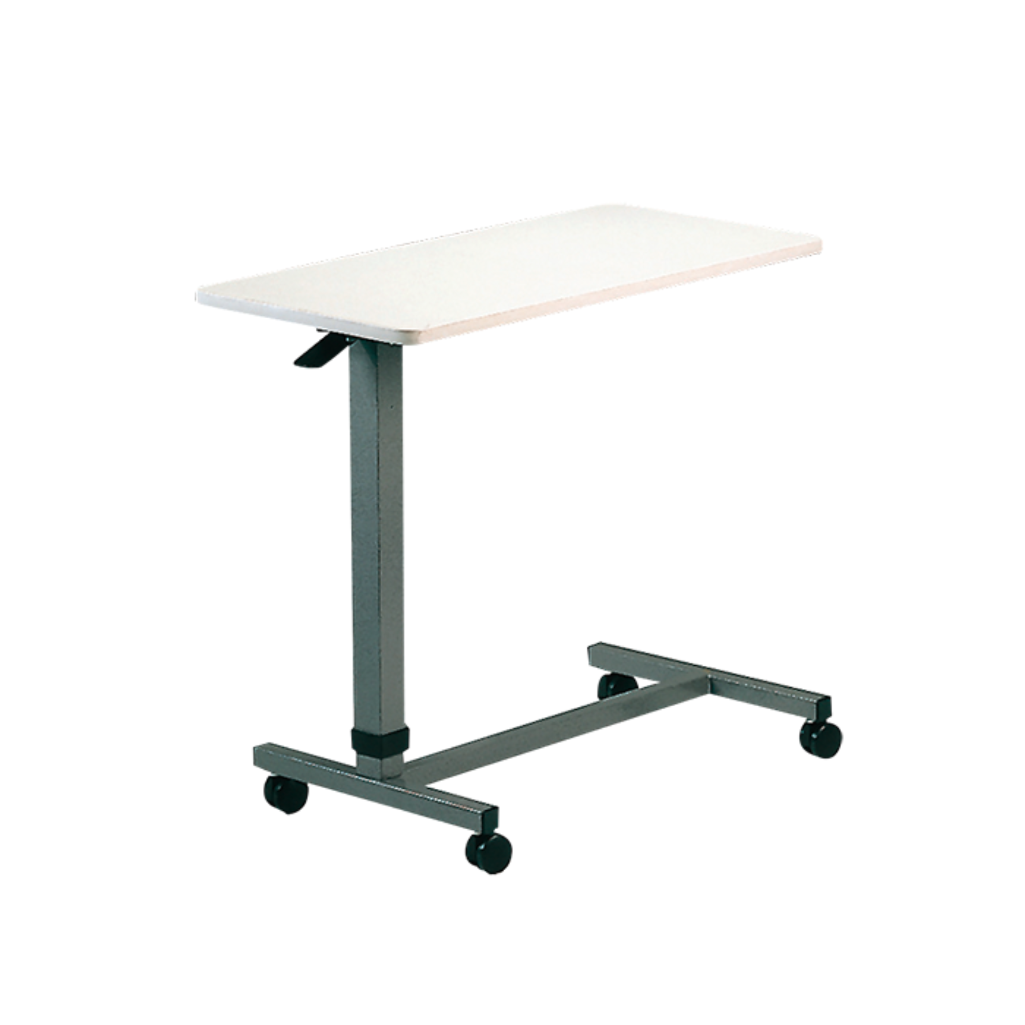 Mesilla de noche blanca - Altura variable asistida por gato