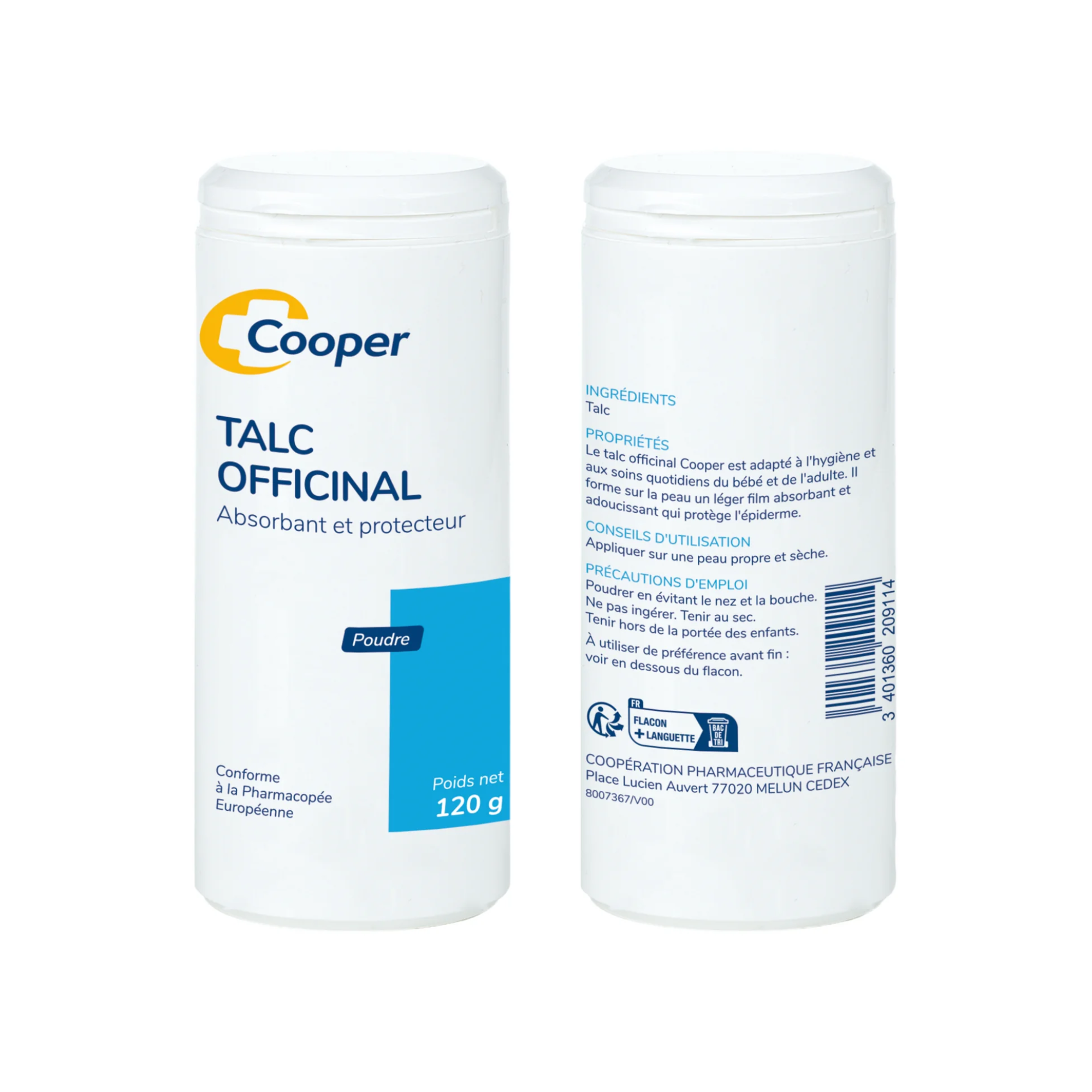 Talc Powder 120g - Cooper