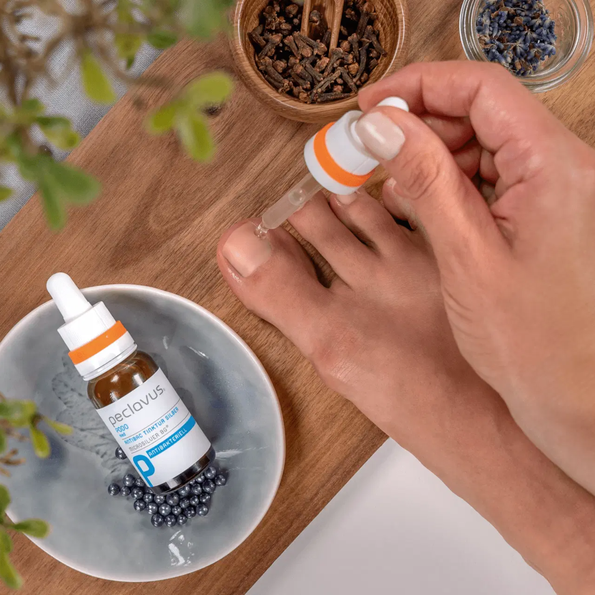 Tintura de plata antibacteriana - Peclavus
