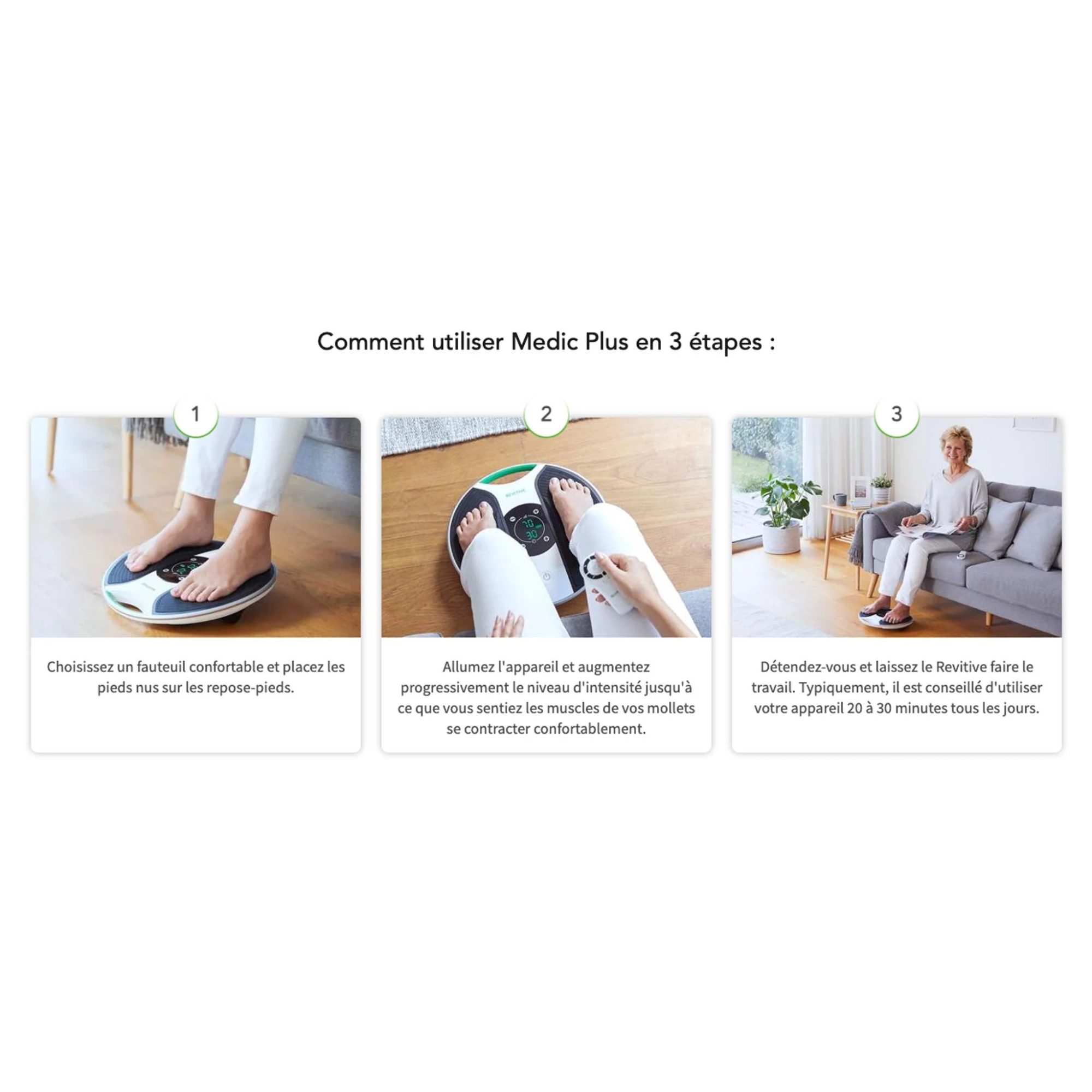 Estimulador Circulatorio Inalámbrico MEDIC PLUS - REVITIVE