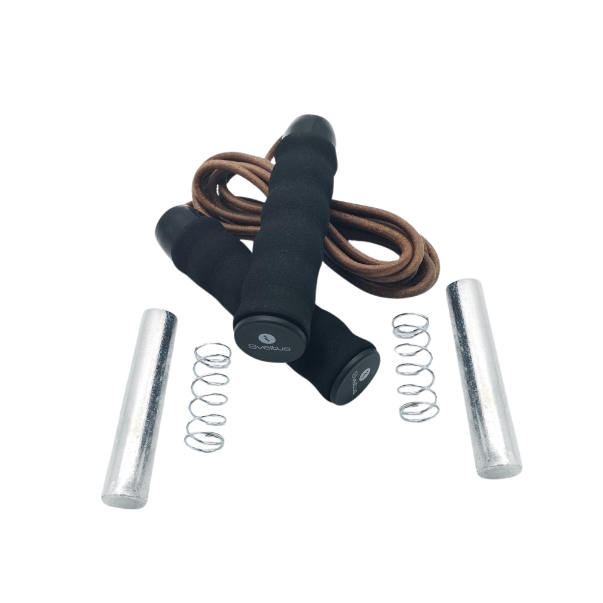 Cuerda para saltar de cuero con peso, 3 m, Sveltus