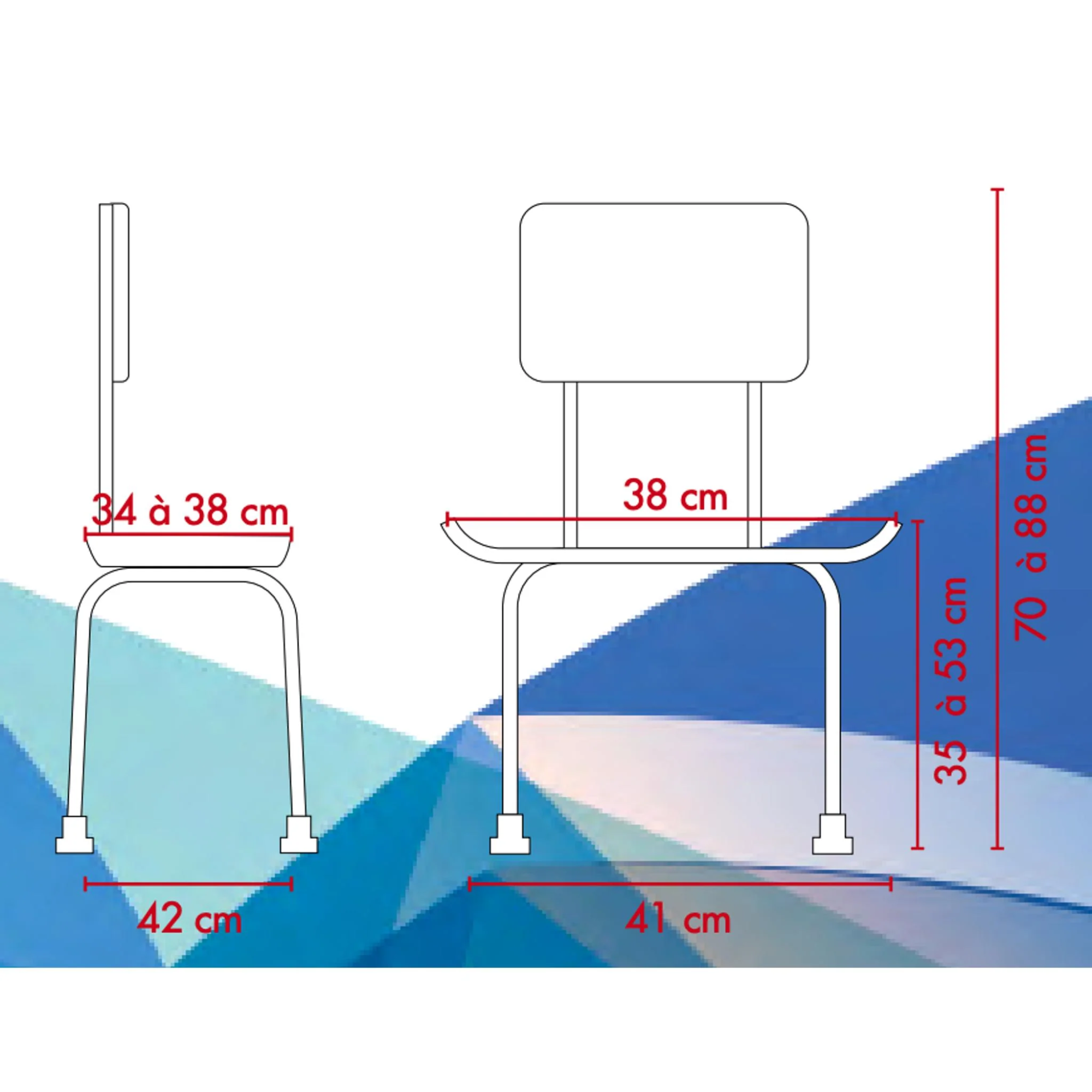 Silla de Ducha 2 en 1 - DOCCEA - My Médical