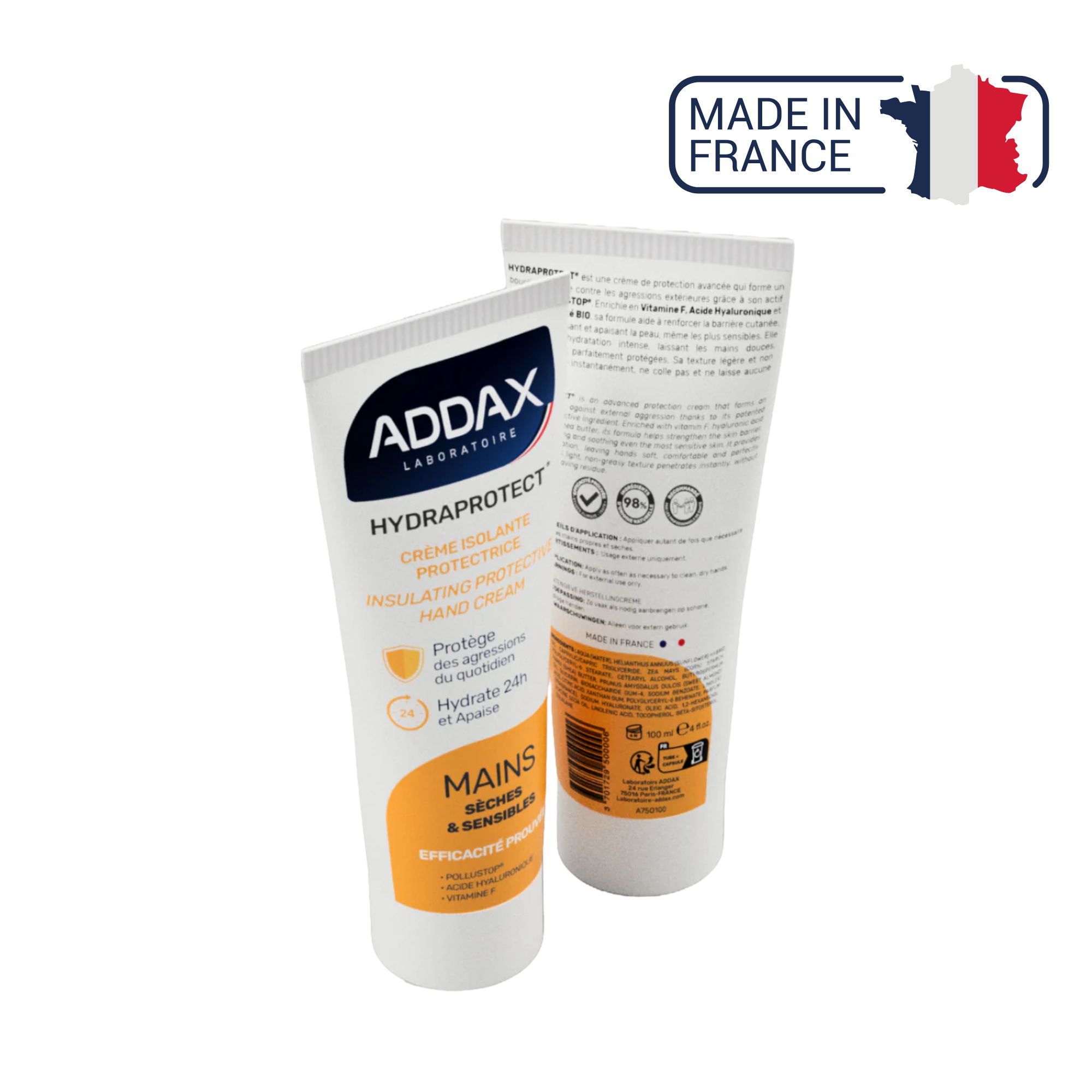 HYDRAPROTECT® - Protective insulating hand cream - 100 ml - Addax Laboratory 