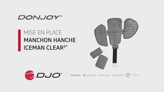 Load video: Manchon Hanche pour IceMan® Clear3™ - appareil de cryothérapie - Donjoy®