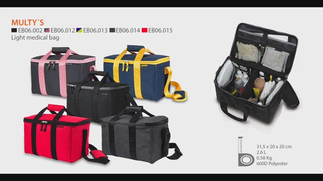 Load video: MULTY Medical Case - Black - Elite Bags