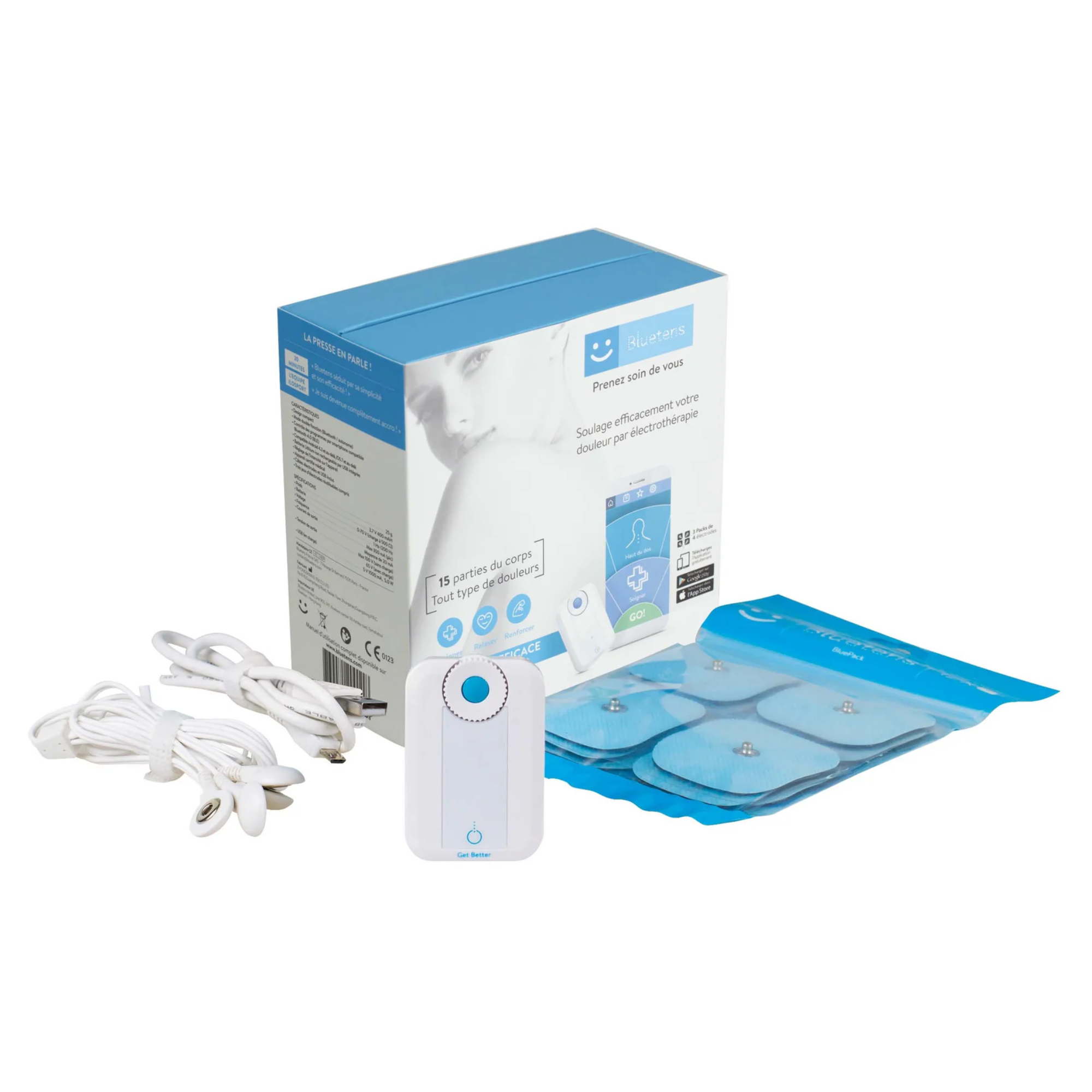 Electroestimulador conectado - BLUETENS